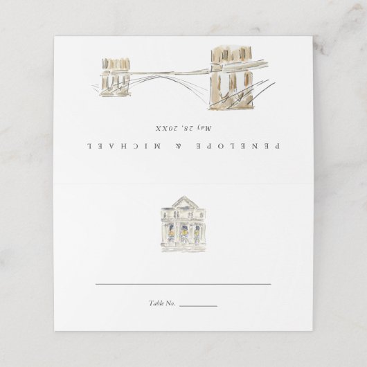 Carte De Placement New York Public Library NYC Mariage (Extérieur déplié)