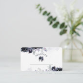 Carte De Placement Nocturne Floral Marine Réservé Mariage siège (Debout devant)
