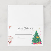 Carte De Placement Noël (Extérieur déplié)