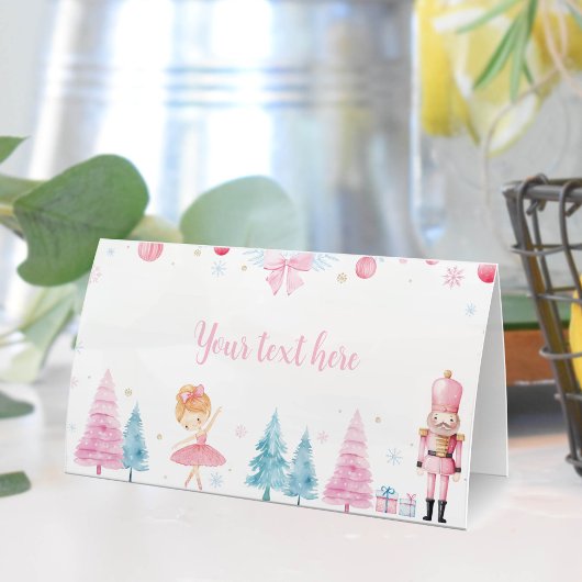 Carte De Placement Noël Fairy Nutcracker Anniversaire Carte de lieu
