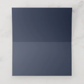 Carte De Placement Noël festif bleu marine étoile dorée (Intérieur déplié)