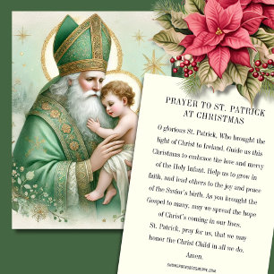 Carte De Placement Noël Saint Nicolas. Jour de la fête du bébé Jésus