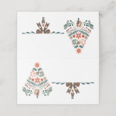 Carte De Placement Noël scandinave (Extérieur déplié)