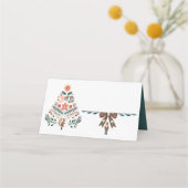 Carte De Placement Noël scandinave (Dos)