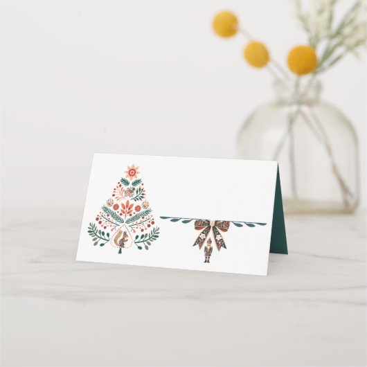 Carte De Placement Noël scandinave (Devant)