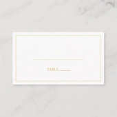 Carte De Placement Noël simple et élégant | Mariage plat vert (Devant)