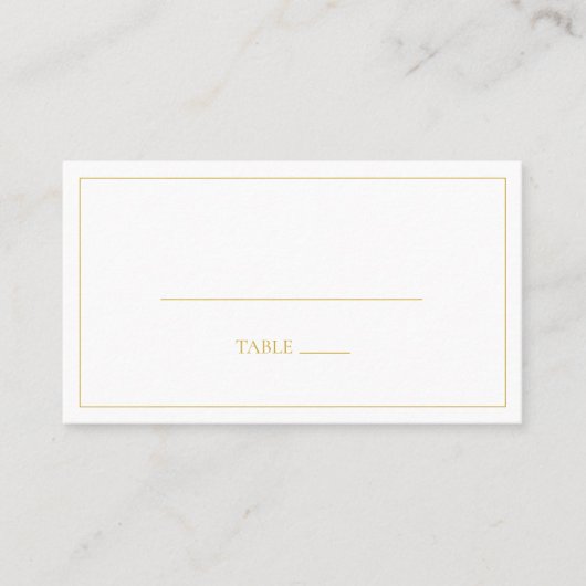 Carte De Placement Noël simple et élégant | Mariage plat vert (Devant)