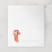 Carte De Placement Nœud rouge classique pour les fêtes (Extérieur déplié)