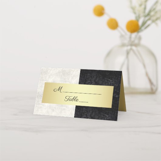 Carte De Placement Noir et blanc (Devant)