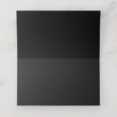 Carte De Placement Noir et blanc Moderne Monogramme Ampersand Mariage (Intérieur déplié)
