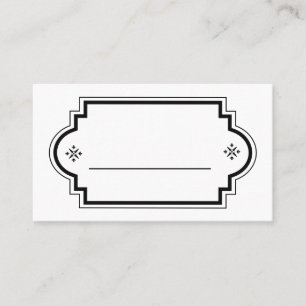 Carte De Placement Noir noir minimaliste mariage vintage