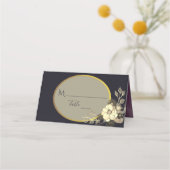 Carte De Placement Noir vintage (Devant)