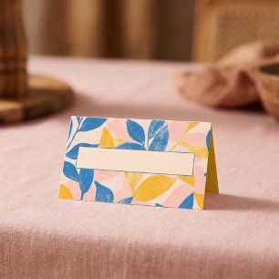 Carte De Placement Nom botanique Place Card Nom manuscrit Espace