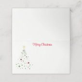 Carte De Placement Nom Carte Place-Christmas Tree Carte Place (Extérieur déplié)