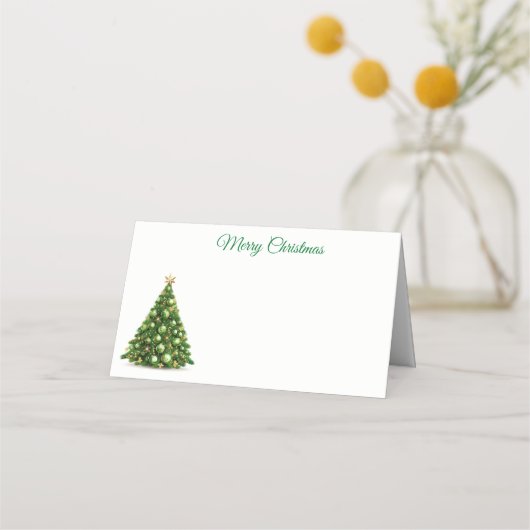 Carte De Placement Nom Carte Place-Christmas Tree Carte Place (Devant)