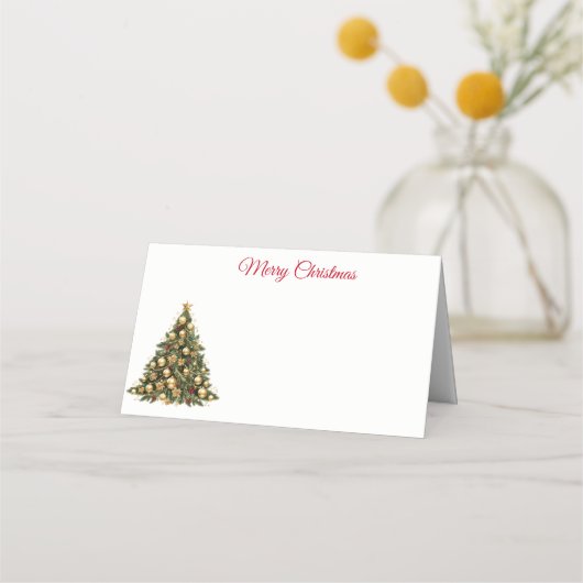 Carte De Placement Nom Carte Place-Christmas Tree Carte Place (Devant)