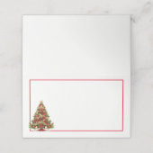 Carte De Placement Nom Carte Place-Christmas Tree Carte Place (Extérieur déplié)
