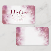Carte De Placement Nom Customisé moderne Marble I Do Crew table (Devant / Derrière)