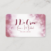 Carte De Placement Nom Customisé moderne Marble I Do Crew table (Devant)
