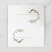 Carte De Placement Nom de la couronne fleur sauvage (Extérieur déplié)