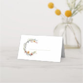 Carte De Placement Nom de la couronne fleur sauvage (Dos)