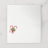 Carte De Placement Nom de la fête de Noël Carte Place (Extérieur déplié)