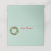 Carte De Placement Nom de la fête de Noël Carte Place (Extérieur déplié)