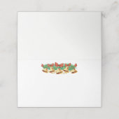 Carte De Placement Nom de la fête de Noël Carte Place (Extérieur déplié)