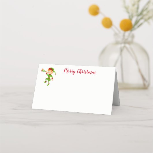 Carte De Placement Nom de la fête de Noël Carte Place (Devant)