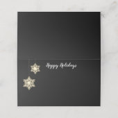 Carte De Placement Nom de la fête de Noël Carte Place (Extérieur déplié)