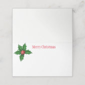 Carte De Placement Nom de la fête de Noël Carte Place (Extérieur déplié)