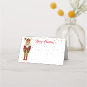 Carte De Placement Nom de la fête de Noël Place Card Nutcracker (Devant)