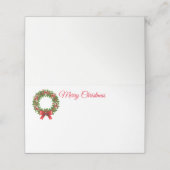 Carte De Placement Nom de Noël Carte de lieu (Extérieur déplié)