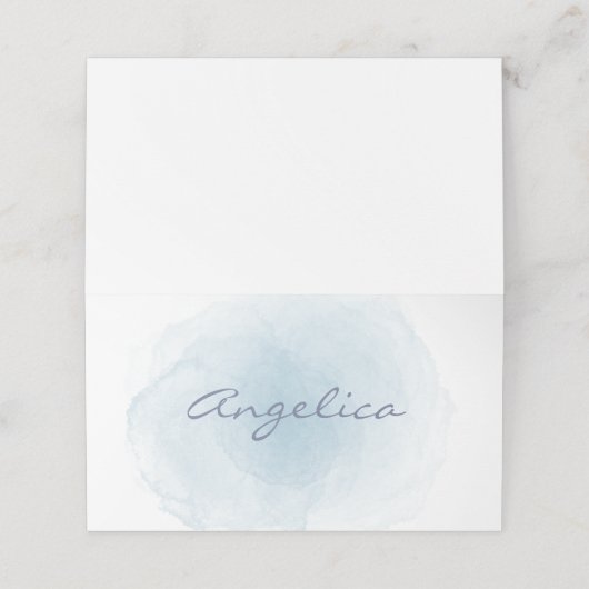 Carte De Placement Nom du Mariage aquarelle (Extérieur déplié)