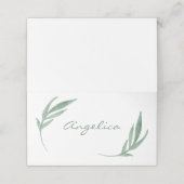 Carte De Placement Nom du Mariage botanique (Extérieur déplié)