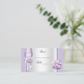 Carte De Placement Nom du mariage Place Lavender Purple Lilac 3 (Debout devant)