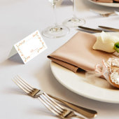 Carte De Placement Nom et numéro de table du Mariage de pêche