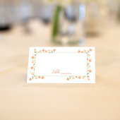 Carte De Placement Nom et numéro de table du Mariage de pêche