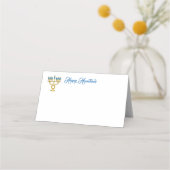 Carte De Placement Nom Place Card-Hanoukka (Devant)