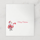 Carte De Placement Nom Place Card-Père Noël (Extérieur déplié)