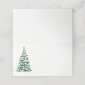 Carte De Placement Nom Placer la carte Arbre de Noël (Extérieur déplié)