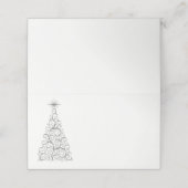 Carte De Placement Nom Placer la carte Arbre de Noël (Extérieur déplié)