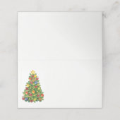 Carte De Placement Nom Placer la carte Arbre de Noël (Extérieur déplié)
