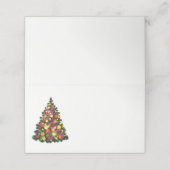 Carte De Placement Nom Placer la carte Arbre de Noël (Extérieur déplié)