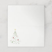 Carte De Placement Nom Placer la carte Arbre de Noël (Extérieur déplié)