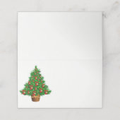 Carte De Placement Nom Placer la carte Arbre de Noël (Extérieur déplié)