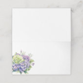 Carte De Placement Nom plié Place Card Hydrangeas (Extérieur déplié)