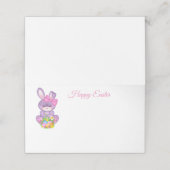 Carte De Placement Nom plié Place Card-Lapin de Pâques (Extérieur déplié)