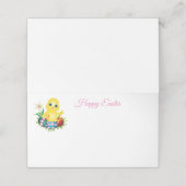 Carte De Placement Nom plié Placer carte-poussin de Pâques (Extérieur déplié)