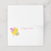 Carte De Placement Nom plié Placer carte-poussin de Pâques (Extérieur déplié)